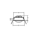 Brumberg Downlight BB03 rond, dimbaar IP20, nikkel mat dimbaar