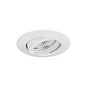Brumberg Downlight BB09 rond, Dim-To-Warm IP20, wit dimbaar