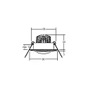 Brumberg Inbouwarmatuur rond, draaibaar IP20, zwart dimbaar 6W 460lm 1800-3000K 20-40° 20-40° CRI 80-89