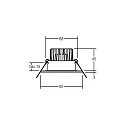 Brumberg Inbouwarmatuur ITANSA R BB15 rond, stijf LED IP54, zwart dimbaar 6W 680lm 3000K 20-40° 20-40° CRI 80-89