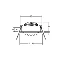 Brumberg Inbouwarmatuur LAKIL-S hoekig, draaibaar, voor BAP, Dim-To-Warm, set van 1 IP20