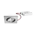 Downlight rond, Dim-To-Warm IP20, aluminium mat dimbaar
