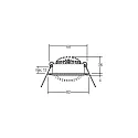 Brumberg Inbouwarmatuur rond, draaibaar IP20, wit dimbaar 6W 640lm 3000K 20-40° 20-40° CRI 80-89