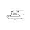 Brumberg Inbouwarmatuur voor buiten BB23 rond, draaibaar IP65, gepoedercoat, zwart dimbaar