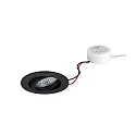 Inbouwspot TIRREL-R LED DIM ROUND-CONVERTER rond, draaibaar IP20, zwart dimbaar