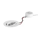 Inbouwspot TIRREL-R LED DIM ROUND-CONVERTER rond, draaibaar IP20, gepoedercoat, wit dimbaar