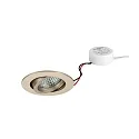 Inbouwspot TIRREL-R LED DIM ROUND-CONVERTER rond, draaibaar IP20, glanzend, transparant dimbaar