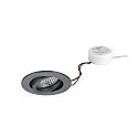 Inbouwspot TIRREL-R LED DIM ROUND-CONVERTER rond, draaibaar IP20, titaan dimbaar
