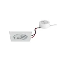 recessed spotlight TIRREL-S LED DIM ROUND-CONVERTER square, swivelling IP20, white dimmable