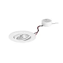 Inbouwarmatuur IP65, glanzend, wit  7W 620lm 3000K 20-40° 20-40° CRI 80-89