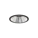 Plafondinbouwarmatuur APOLLO MIDI rond, direct IP20, zwart dimbaar