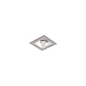 ceiling recessed luminaire APOLLO MICRO square, direct IP20, silver dimmable