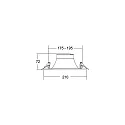Plafondinbouwarmatuur DIOS MINI rond, direct IP20, zilver 