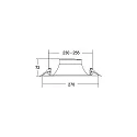 Brumberg Plafondinbouwarmatuur DIOS MAXI rond, direct IP20, zilver 