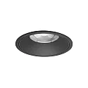 Plafondinbouwarmatuur DIOS MAXI rond, direct IP20, zwart dimbaar