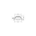 recessed luminaire ABACO ROUND swivelling, DALI controllable IP44, black dimmable 8W 1010lm 3000K 36° 36° CRI 82