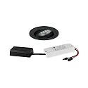 recessed spotlight TIRREL-R LED DIM CONNECTION-BOX round, swivelling, DALI controllable IP20, black dimmable