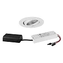 Inbouwspot TIRREL-R LED DIM CONNECTION-BOX rond, draaibaar, DALI aanstuurbaar IP20, gepoedercoat, wit dimbaar