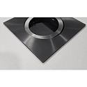 Brumberg recessed spotlight TIRREL-S LED DIM CONNECTION-BOX square, swivelling, for VDU workstation, DALI controllable IP20, glossy