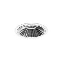 Plafondinbouwarmatuur APOLLO MIDI rond, direct IP20, transparant, wit dimbaar
