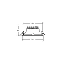 Brumberg Plafondinbouwarmatuur APOLLO MAXI rond, direct IP20, zwart 