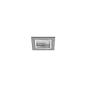 ceiling recessed luminaire APOLLO MICRO square, direct IP20, silver 