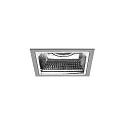 ceiling recessed luminaire APOLLO MIDI square, direct IP20, silver 
