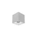 Downlight APOLLO MIDI hoekig, glad, schakelbaar IP20, gepoedercoat, zilver 