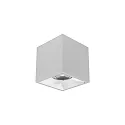 downlight APOLLO MAXI square, smooth, DALI controllable IP20, powder coated, silver dimmable