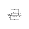 Brumberg Recessed loudspeaker 3/4W, 20 Ohm, round, DA Ø 6.8cm, IP20, swivelling, matt alu