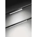 Brumberg Lineair licht op rail PEPA LINEAR 60CM OPAL stijf, DALI aanstuurbaar IP20, zwart mat dimbaar