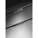 Brumberg track linear luminaire PEPA LINEAR 22CM LENS rigid, DALI controllable, with lens optics IP20, black matt dimmable