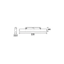 Brumberg track linear luminaire PEPA LINEAR 22CM LENS rigid, DALI controllable, with lens optics IP20, black matt dimmable