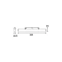 track linear luminaire PEPA LINEAR 32.8CM LENS rigid, DALI controllable, with lens optics IP20, black matt dimmable