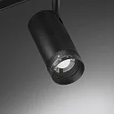 Brumberg Spotlight op rail PEPA RONDO 25°-55° / 8W cilindrisch, DALI aanstuurbaar, focusseerbaar IP20, zwart mat dimbaar
