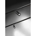 Spotlight op rail PEPA RONDO 25°-55° / 16W cilindrisch, DALI aanstuurbaar, focusseerbaar IP20, zwart mat dimbaar