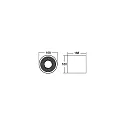 Downlight APOLLO MIDI rond, schakelbaar, gefacetteerd IP20, gepoedercoat, zilver 