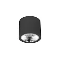 Downlight APOLLO MAXI rond, DALI aanstuurbaar, gefacetteerd IP20, gepoedercoat, zwart dimbaar