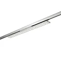 3-fase spot BALI MAXI DA 25°/25° DALI-2 - 88CM roteerbaar, DALI aanstuurbaar, met lensoptiek IP20, zilver mat dimbaar
