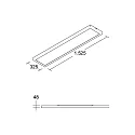 Brumberg LED paneel REFIDO 2CCT DALI-2 / 152.5 X 32.5 CM Opbouwversie, DALI aanstuurbaar, CCT Switch, UGR < 19