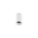 downlight TOMEK 1 flame, cylindrical, surface-mounted version GU10 IP20, white matt dimmable