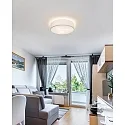 Brumberg Plafondarmatuur TIM Ø 40CM up down, met diffuser E27 IP20, nikkel mat dimbaar
