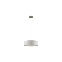 pendant luminaire TIM Ø 40CM up / down, with diffuser E27 IP20, nickel matt dimmable
