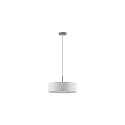 pendant luminaire TIM Ø 40CM up / down, with diffuser E27 IP20, nickel matt dimmable