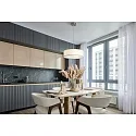 Brumberg pendant luminaire TIM Ø 50CM up / down, with diffuser E27 IP20, nickel matt dimmable