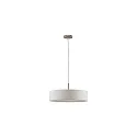 pendant luminaire TIM Ø 50CM up / down, with diffuser E27 IP20, nickel matt dimmable