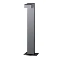 Paallamp LANTERN 60CM down, hoekig, schakelbaar IP65, grafiet, mat 