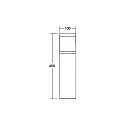 Brumberg bollard lamp STICK round, switchable LED IP65, black 