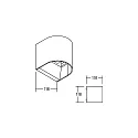 Brumberg Wandarmatuur up down, rond IP54, zwart 