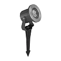Armatuur met grondpen met stekker IP65, zwart 